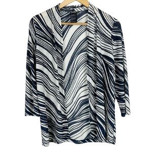 Chico’s Travelers Wheat Mesh Lightweight Open Cardigan Jacket Size 4/6 Petite